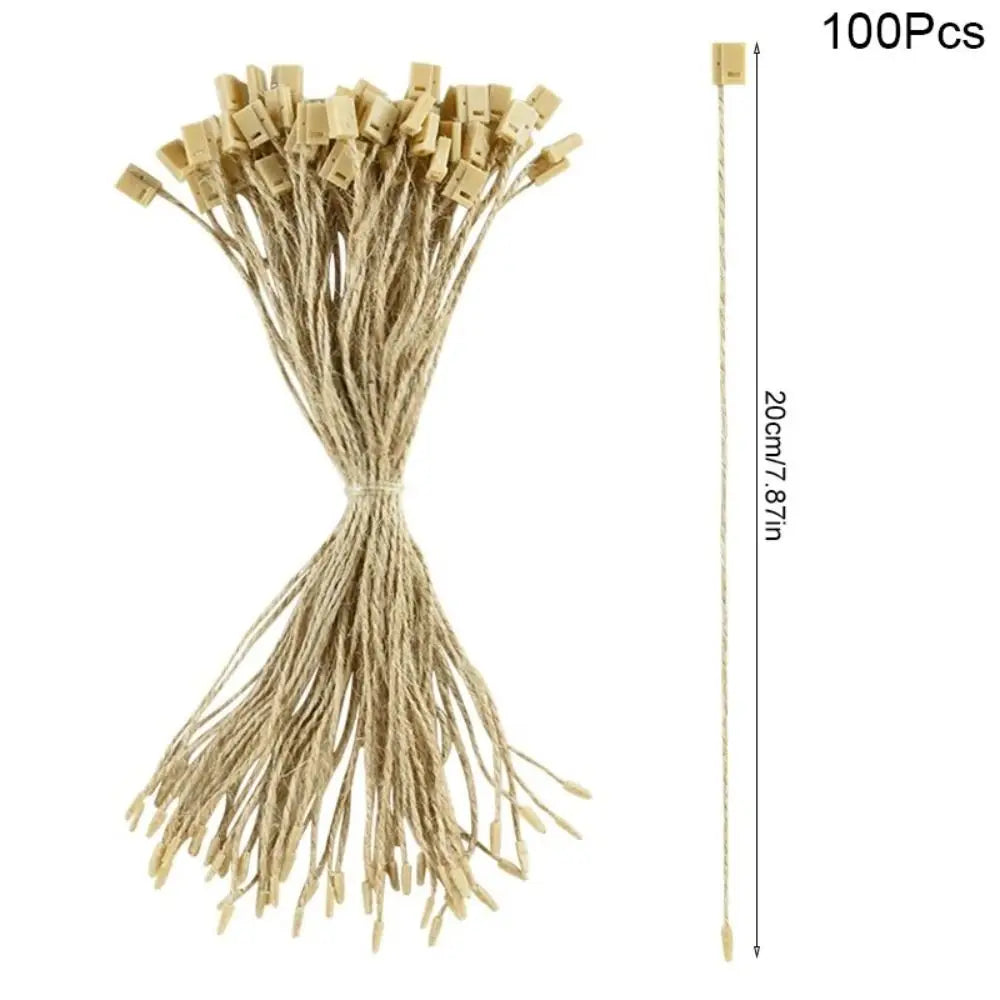 100Pcs Christmas Ornament Hanger Lanyards with Buckle | DIY Xmas Christmas Ornament Hanger Babs Brown--