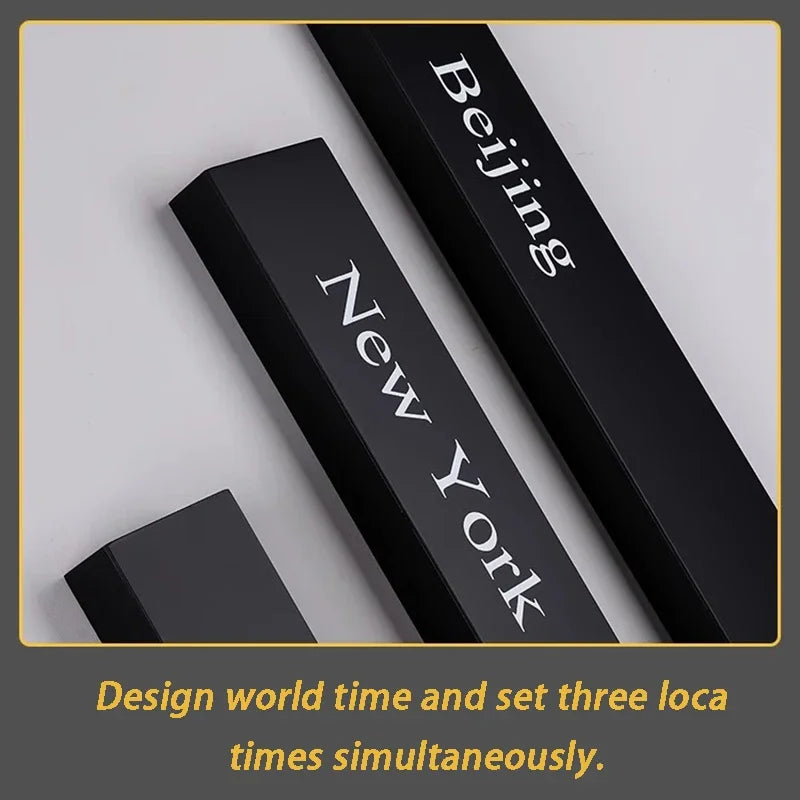 Modern Silent Wall Clock Set – Minimalist Pendulum Decor Wall Clock Set Babs