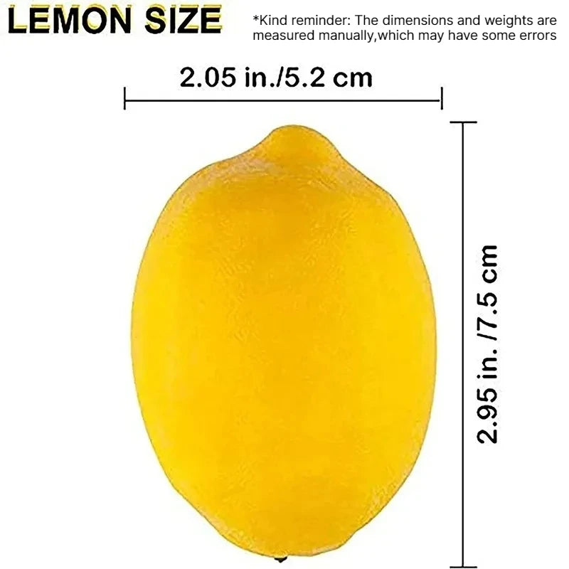 5-Piece Artificial Lemon Ornaments – Fake Fruit Home Decor Artificial Fruit Decor Babs