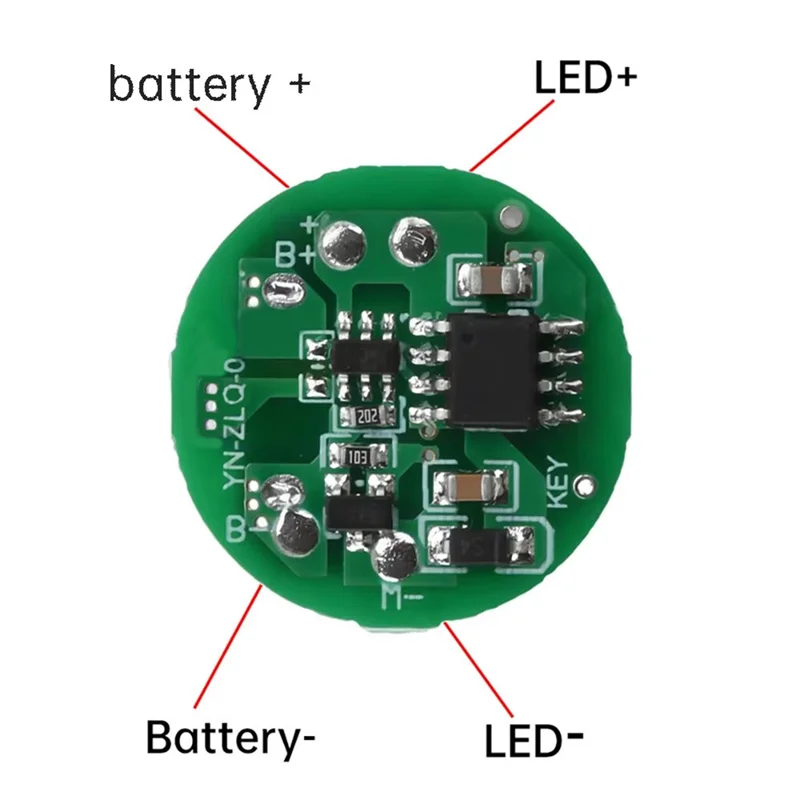 10PCS LED Flashlight Driver Board 5W–10W Type-C Charging Module LED Driver Board Babs