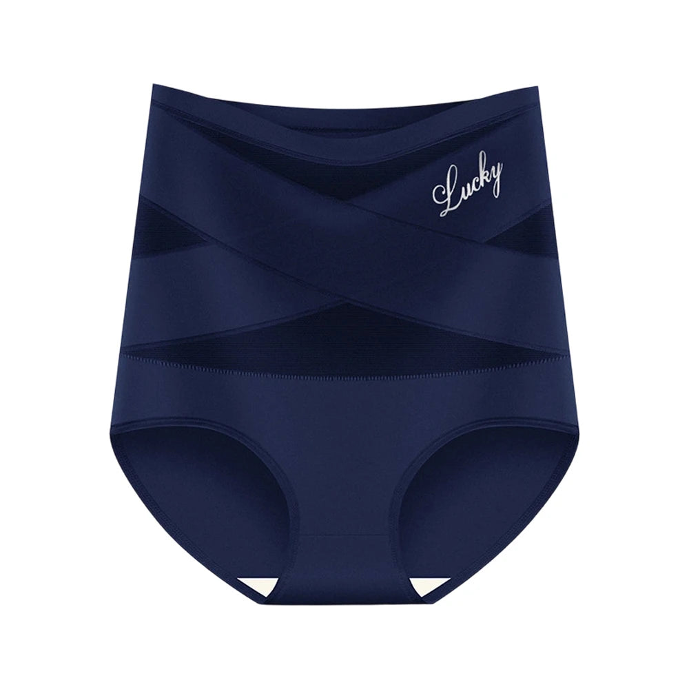 Women's Plus Size High Waist Seamless Shaping Panties Butt Lifter Shapewear Panties Babs Dark Blue M