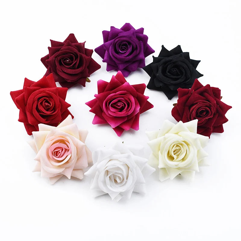 Silk Rose Artificial Flowers for Wedding, Home & Event Décor Artificial Silk Flowers Babs Mix 10 pcs