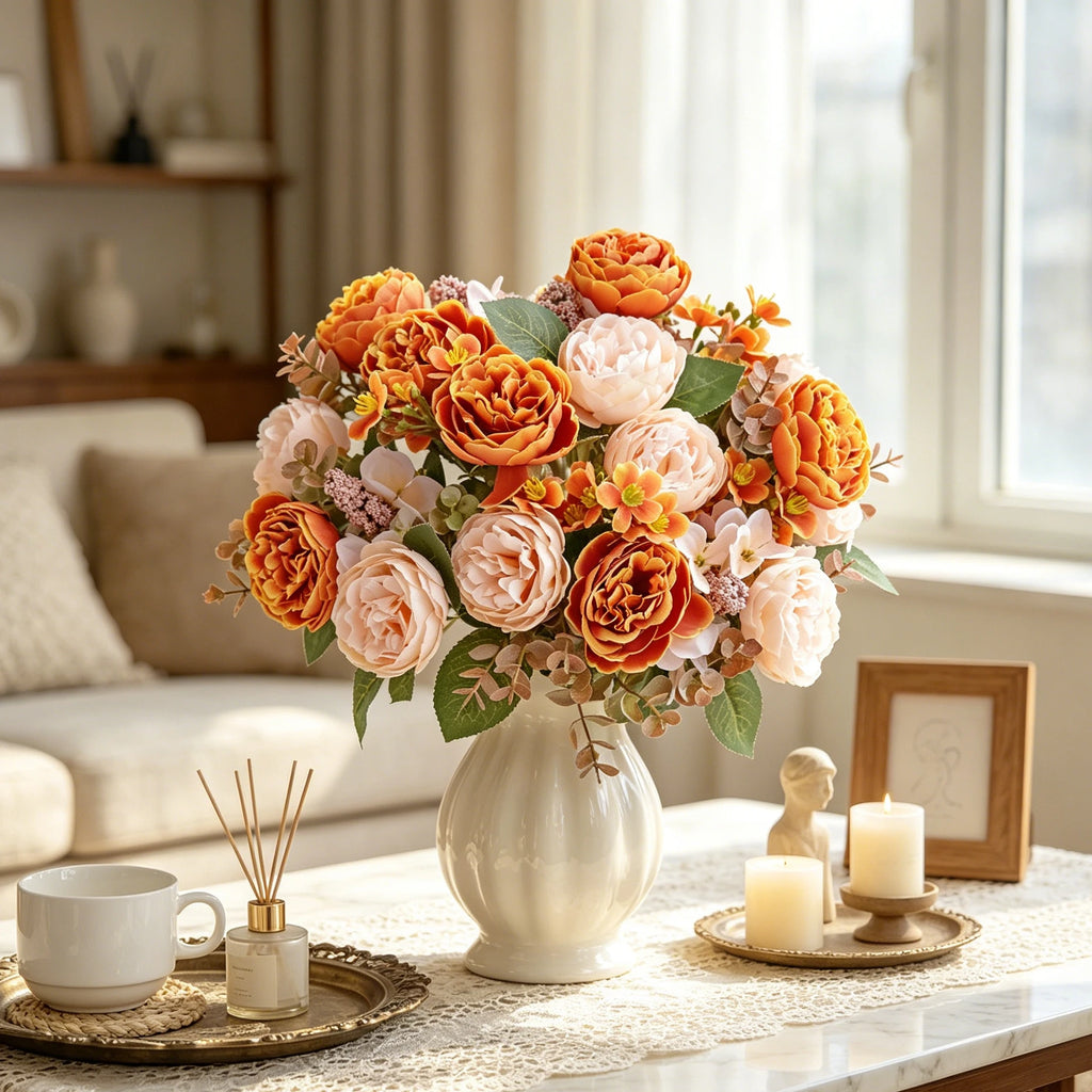 Artificial Silk Peony Flowers – Wedding & Home Décor Stems Artificial Silk Flowers Babs