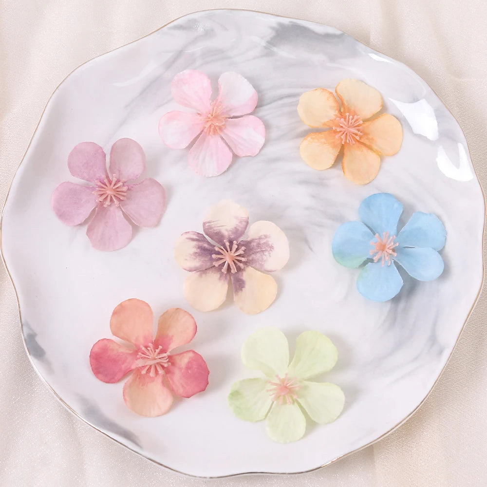 30/50Pcs Silk Daisy Artificial Flower Heads 4cm – DIY Décor Artificial Flower Heads Babs