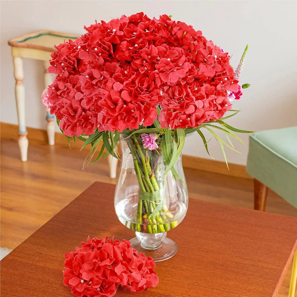 Silk Hydrangea Artificial Flowers – Wedding & Home Décor Artificial Flowers Babs