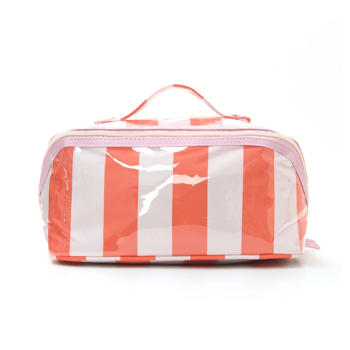 Travel Makeup & Tech Organizer Pouch – Zipper Canvas Bag Travel Organizer Pouch Babs Orange Pink