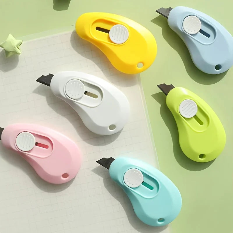 2pcs Mini Retractable Box Cutter Keychain Utility Knife Set Utility Knife Set Babs