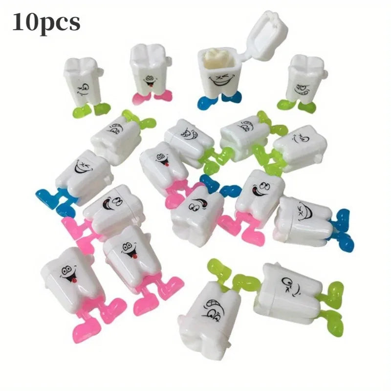 10-Pack Baby Tooth Keepsake Box | Cartoon Kids Teeth Organizer Tooth Keepsake Box Babs