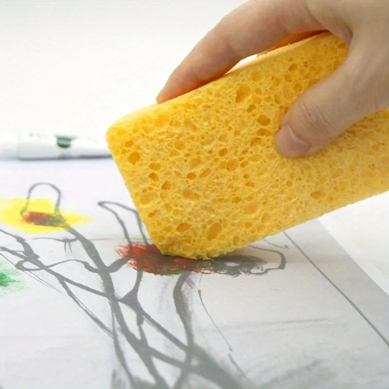 Wood Pulp Cotton Absorbent Sponge for Watercolor Painting Painting Sponge Babs