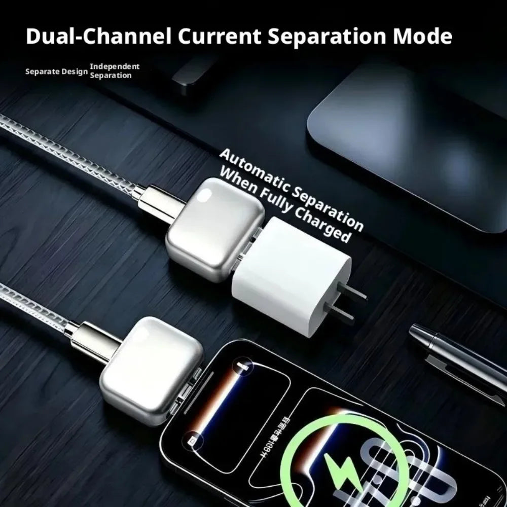 140W Auto Power-Off USB-C Charging Adapter | Smart Full-Charge Separator USB-C Charging Adapter Babs