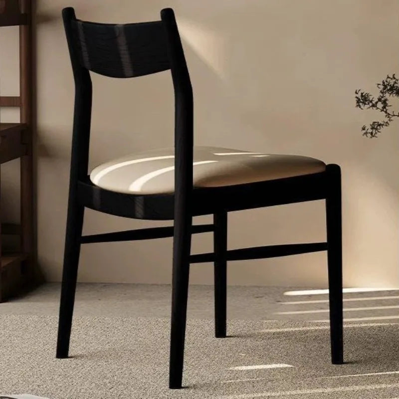 Nordic Solid Wood Dining Chair – Modern Luxury Home Seating Dining Chair Babs