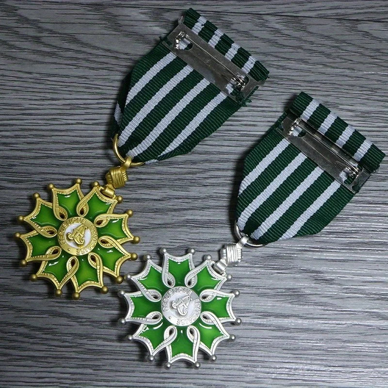 French Legion of Arts & Letters Medal Badge – Knight & Officer Decorative Medal Badge Babs