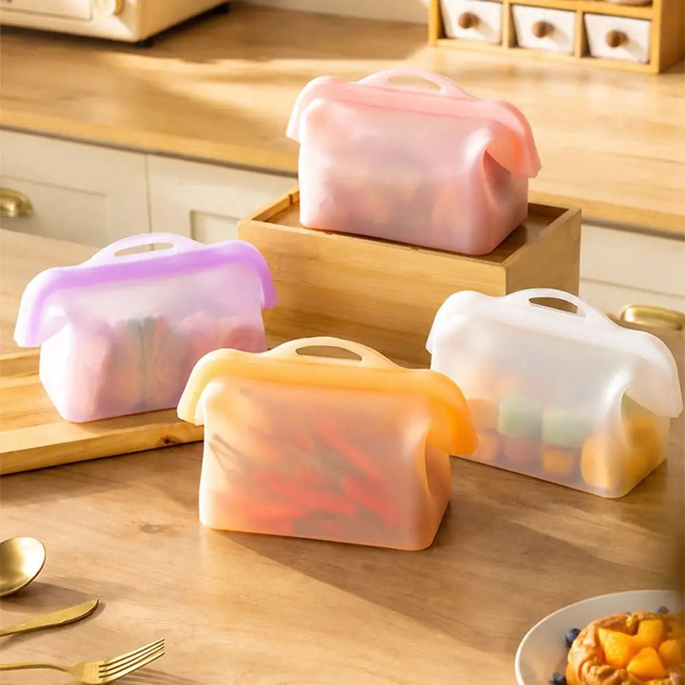 Leak-Proof Silicone Food Storage Bags – Reusable & BPA-Free Silicone Food Storage Bag Babs
