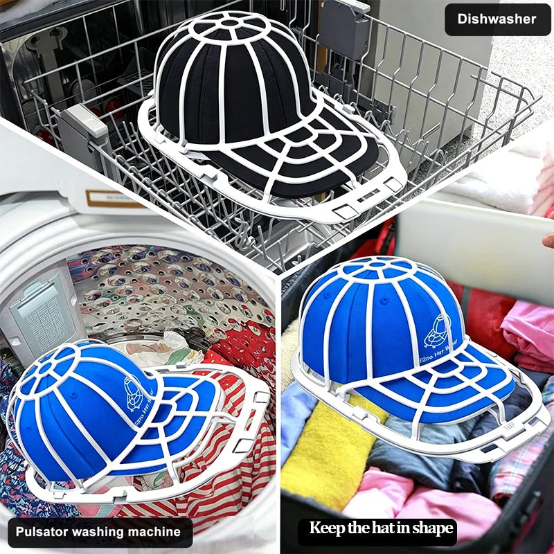 Hat Washer Cage for Baseball Caps – Washing Machine & Dishwasher Cap Washing Frame Babs