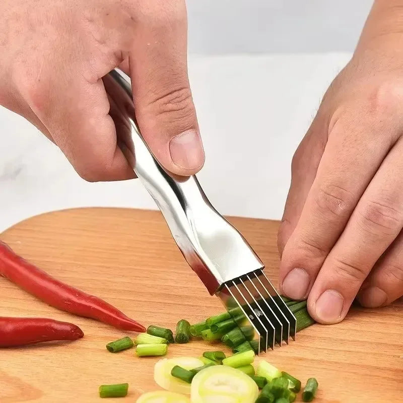 6-Blade Green Onion Slicer & Vegetable Shredder | Kitchen Tool Vegetable Slicer Tool Babs