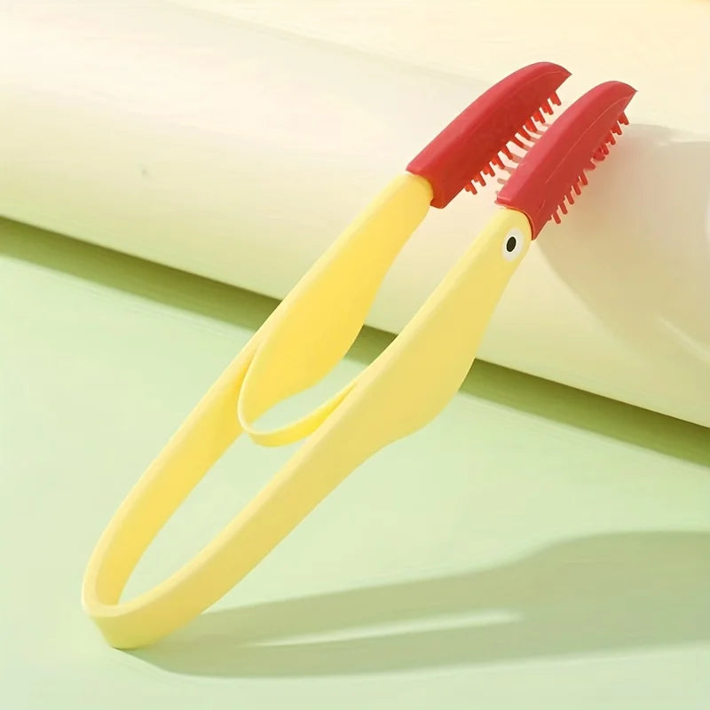 Pet Eye Cleaning Comb – Dog & Cat Tear Stain Remover Brush Pet Grooming Brush Babs Yellow