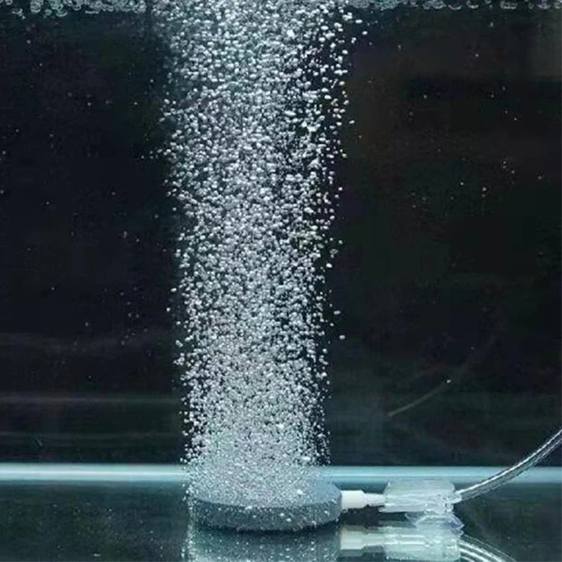 Aquarium Bubble Stone Aerator Air Stone Disc – Fish Tank Oxygenator Aquarium Air Stone Babs