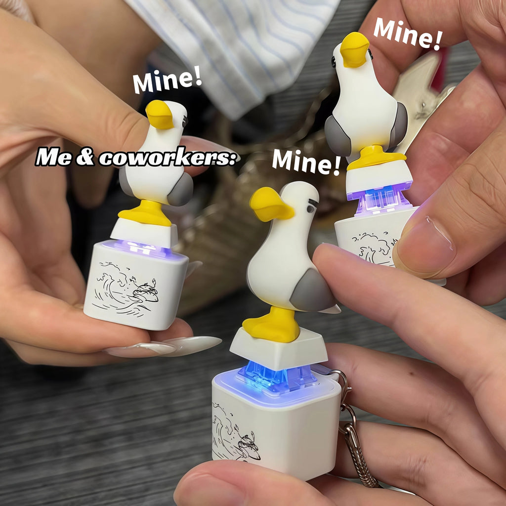 Funny Seagull Sound Keychain – Novelty Press & Squawk Gift Novelty Sound Keychain Babs