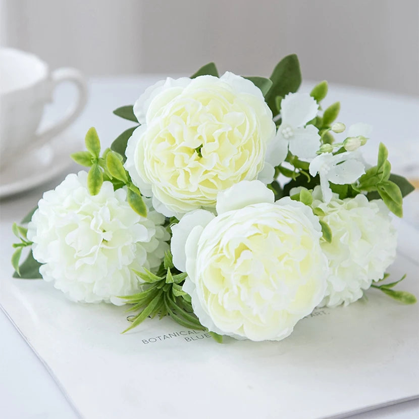 Artificial Silk Peony Chrysanthemum Flowers – Wedding & Home Décor Artificial Silk Flowers Babs color 4 1pc