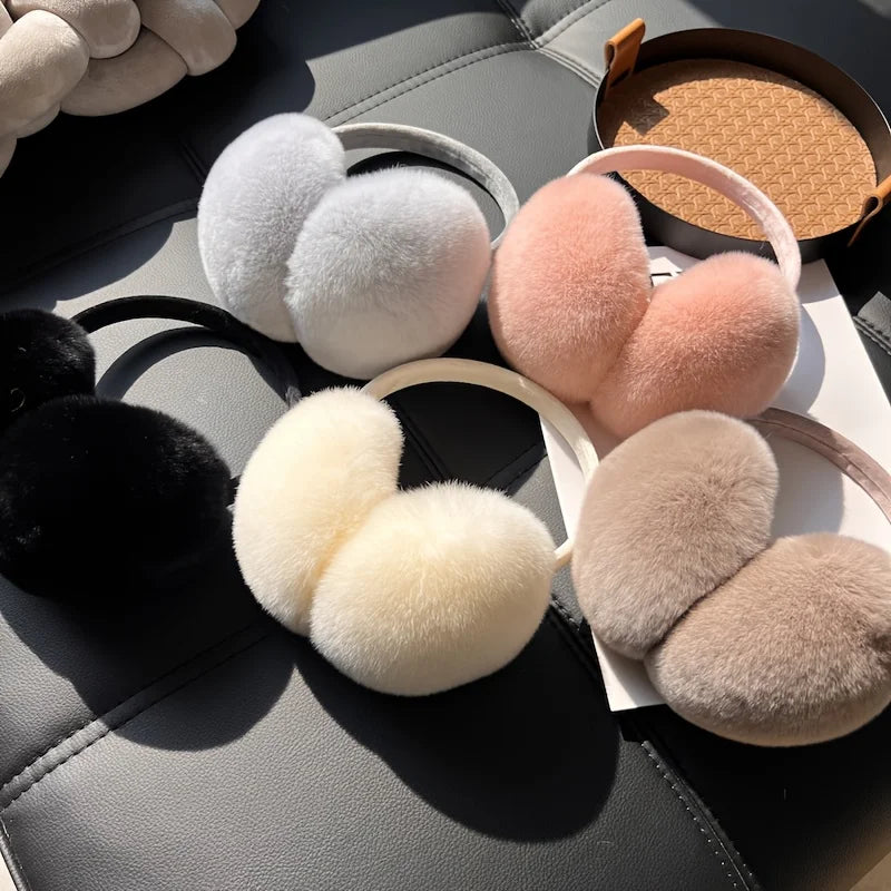 Plush Faux Fur Earmuffs – Winter Ear Warmers for Women Winter Ear Warmers Babs