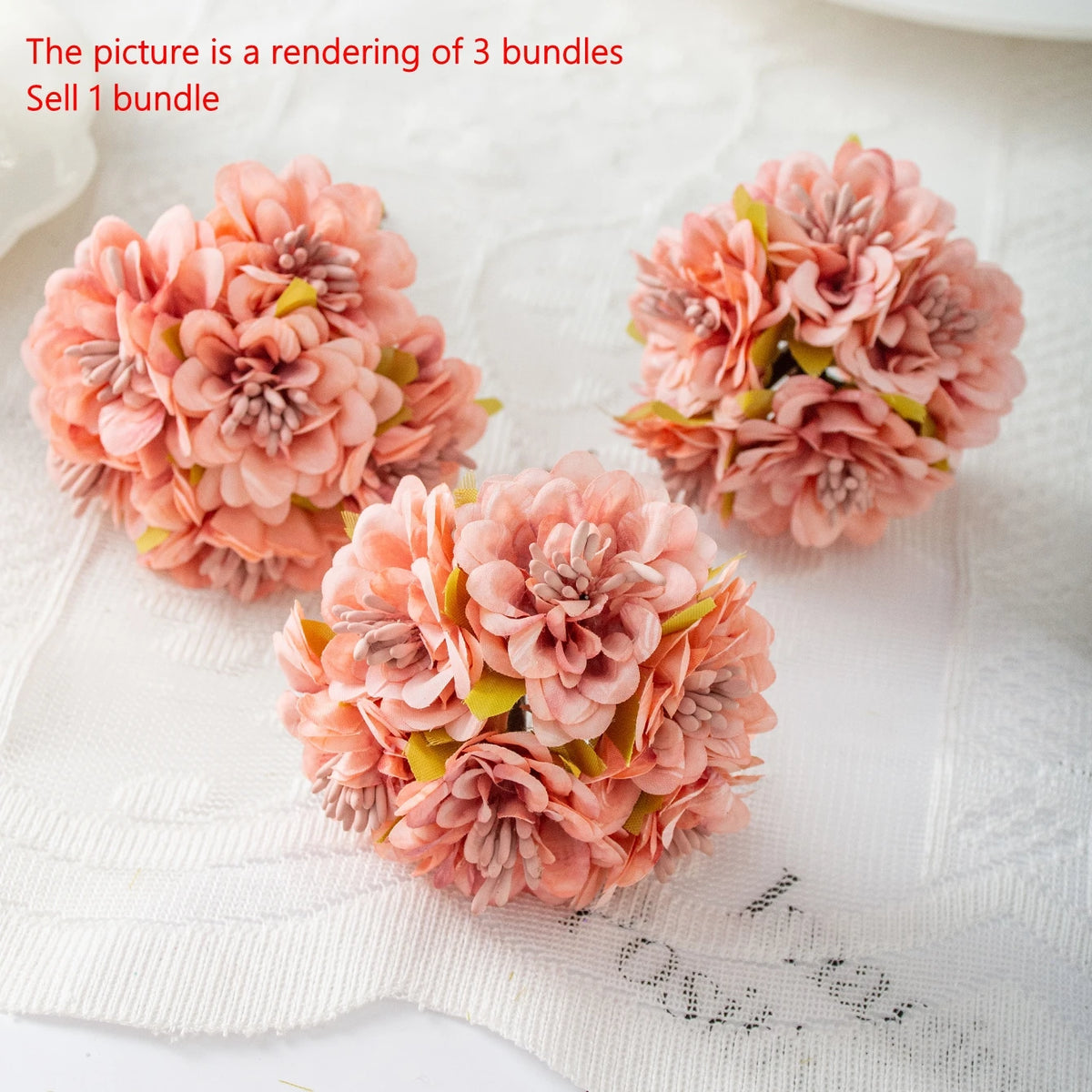 Silk Rose Artificial Flower Bouquets 1/3pcs – Wedding & Décor Artificial Flower Bouquet Babs color-4 3 pcs