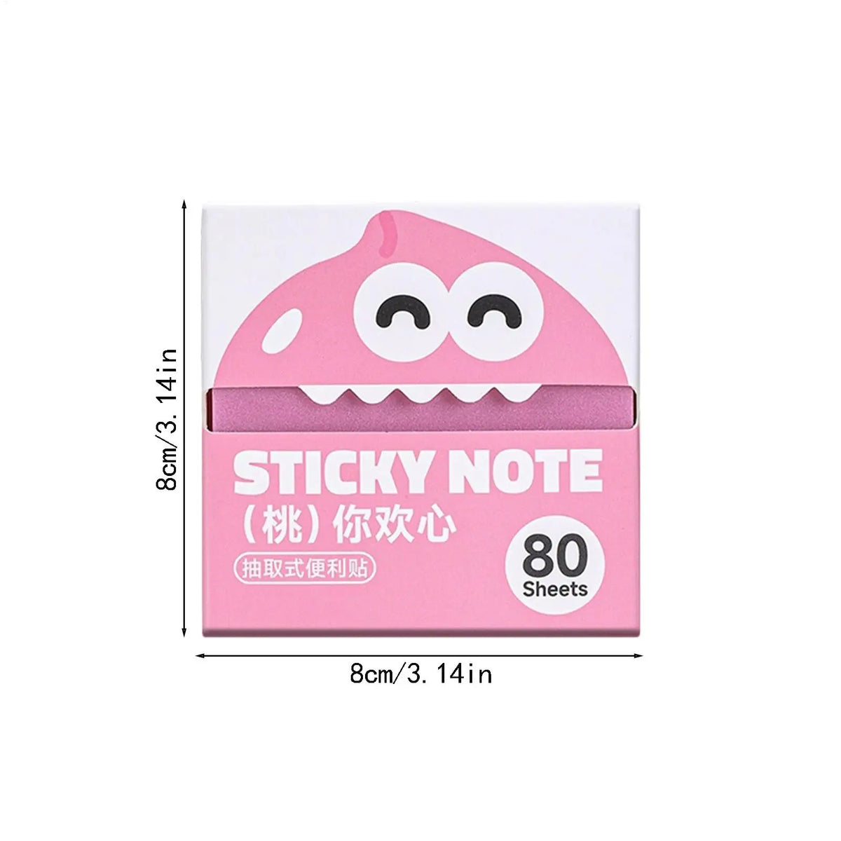 Pearlescent Transparent Pull-Type Sticky Notes – 6-Pack Memo Pads Sticky Memo Pads Babs