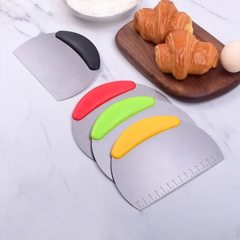 Stainless Steel Dough Scraper & Pastry Cutter | Baking Tool Pastry Scraper Cutter Babs Random 1pcs