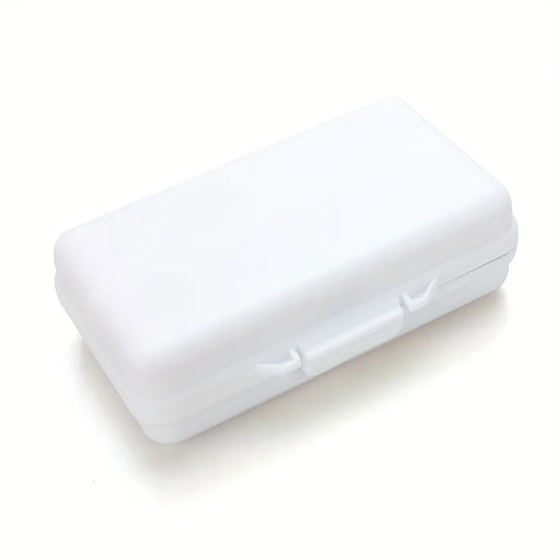 USB Storage Box with Compartments & Cover – Office & Travel Desk Storage Organizer Babs WHITE