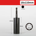 110mm Deep Hex Socket Nut Driver Drill Bit H8–H19 Adapter Socket Nut Driver Bit Babs 60mm H18