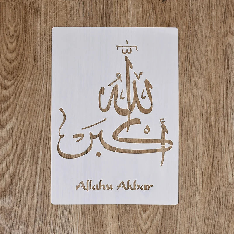 Islamic Arabic Script DIY Stencil – Eid Mubarak & Ramadan DIY Craft Stencil Babs E