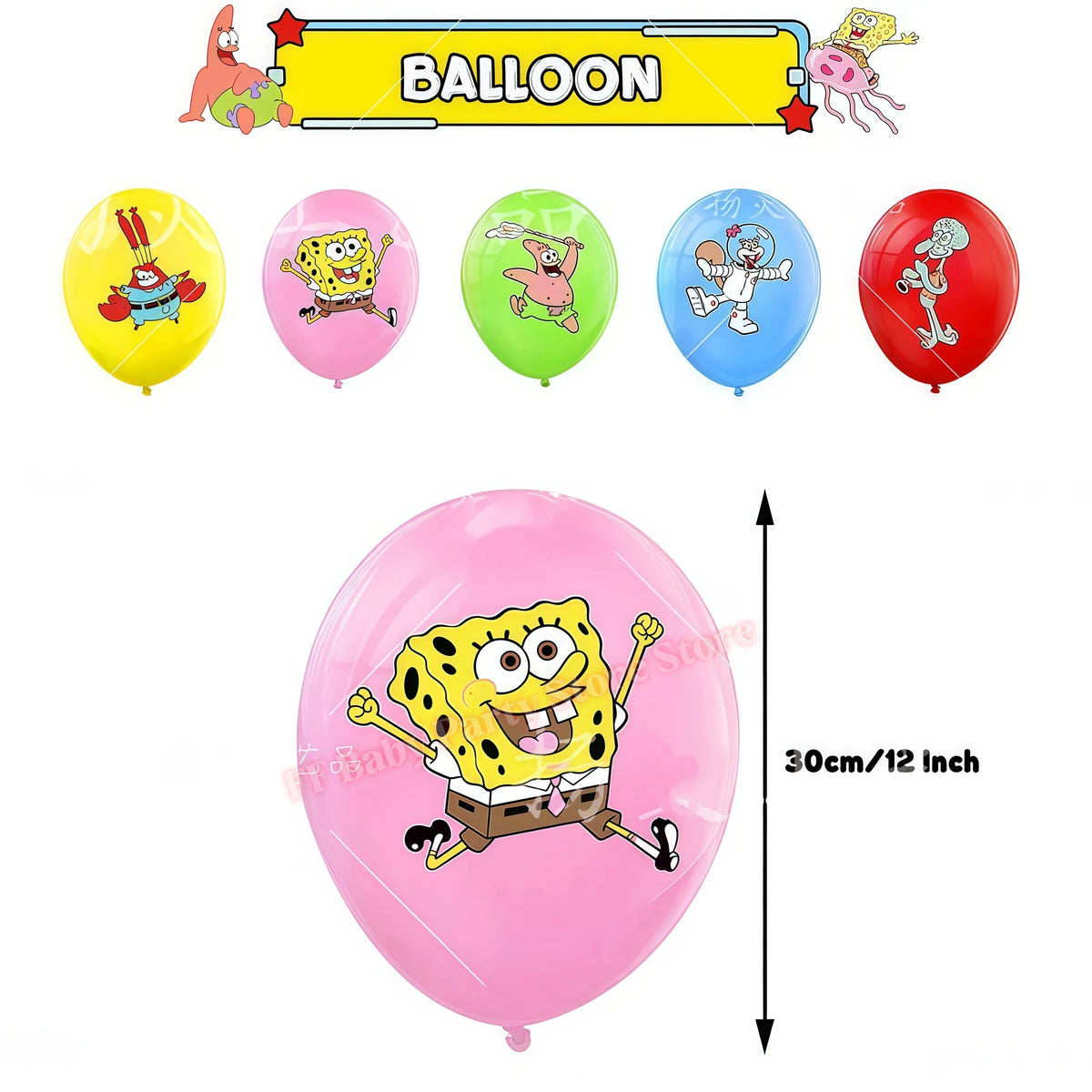 Cartoon Kids Birthday Party Decoration Set – Balloons, Backdrop & More Kids Party Decoration Set Babs 18pcs balloons
