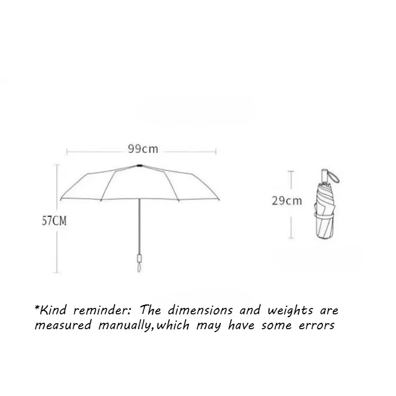 UPF 50+ Foldable UV Sun & Rain Umbrella – Windproof, Portable UV Sun Umbrella Babs