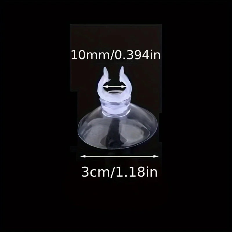 5-Pack U-Shape Suction Cup Tube Clips for Aquarium Hoses Aquarium Hose Clips Babs