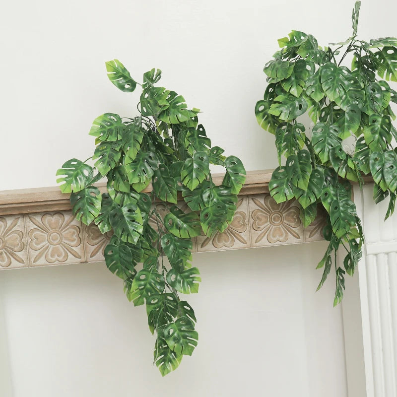 80cm Monstera Artificial Hanging Vine – Faux Plant Wall Decor Artificial Hanging Vine Babs