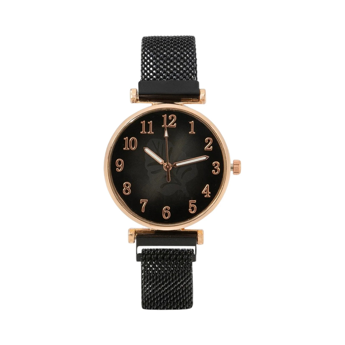 Women's Elegant Quartz Bracelet Watch – Ceramic Band & Auto Date Women's Bracelet Watch Babs Black