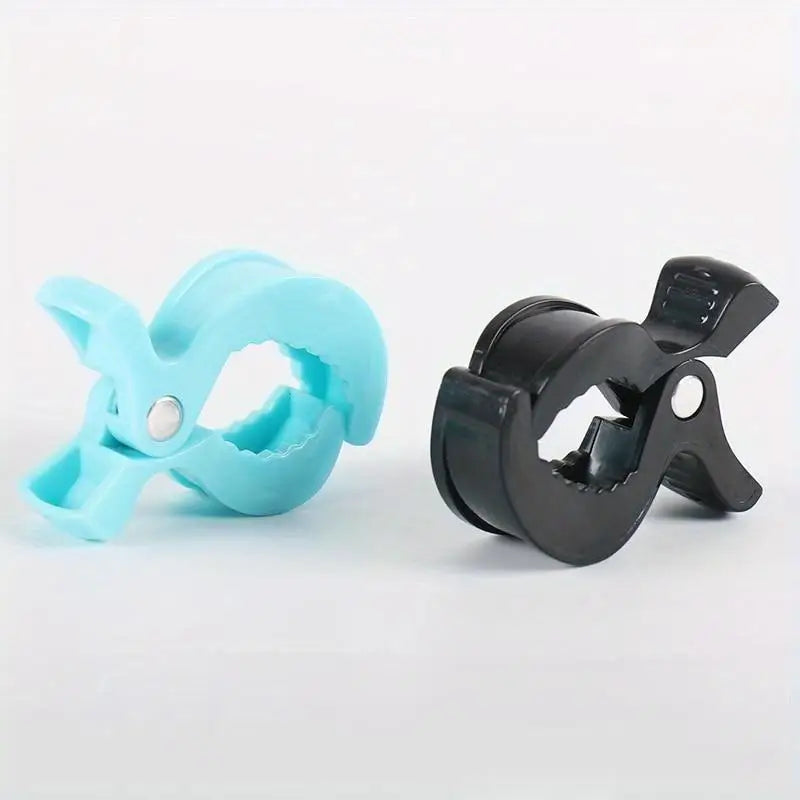 2pc Colorful Plastic Clips – Car Seat Blanket & Mosquito Net Stroller Clip Set Babs