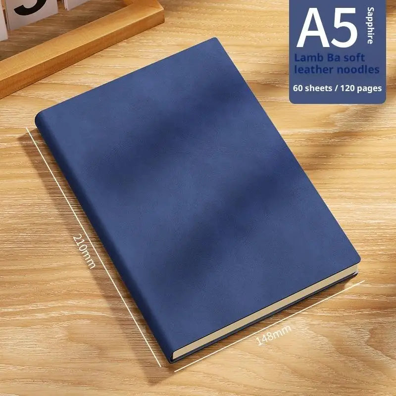 Vintage A5 Soft Leather Notebook – Business & College Journal Leather Notebook Babs A1