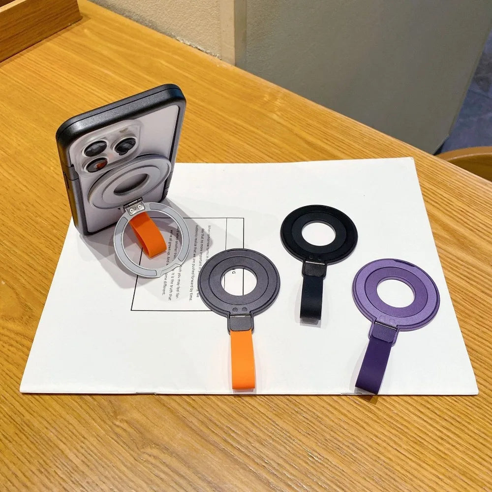 Ultra Thin Magnetic Phone Holder & Silicone Wristband Desk Stand Magnetic Phone Stand Babs