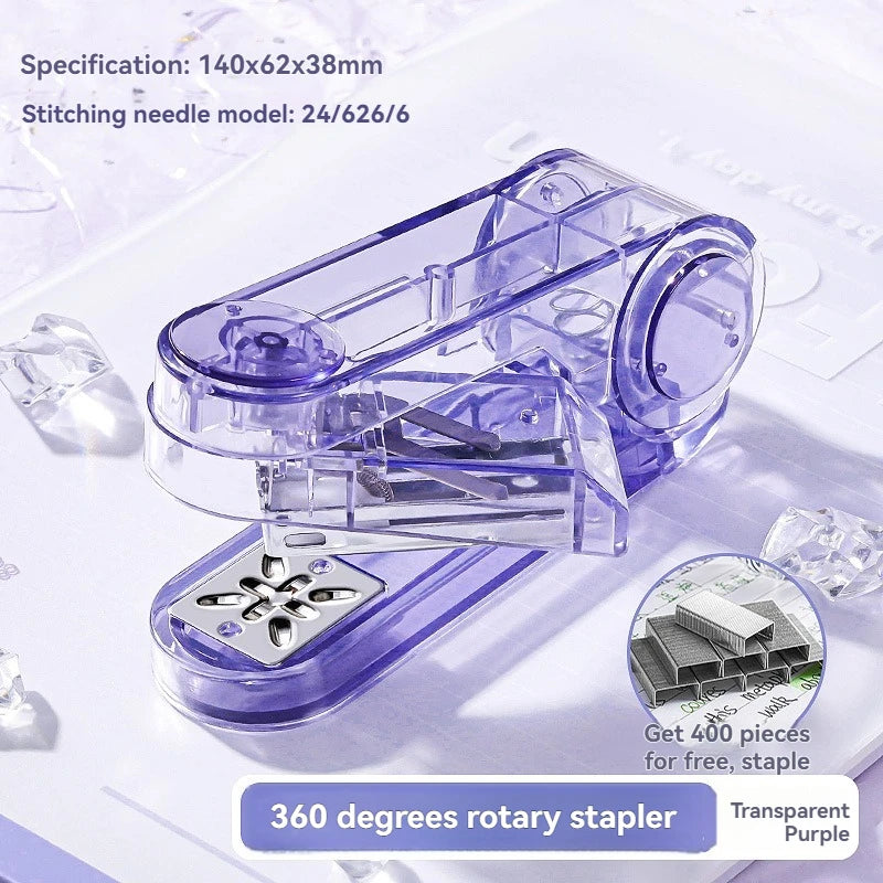 Acrylic Transparent 360° Rotating Stapler – School & Office Rotating Stapler Babs P