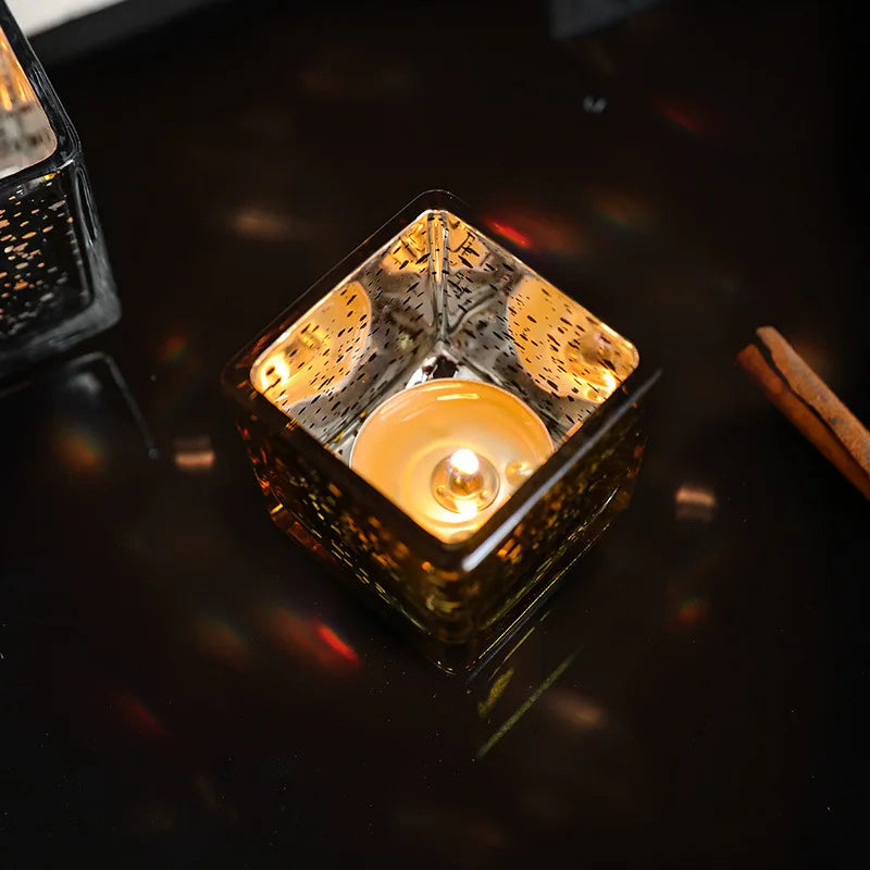 Square Glass Candle Holder – Home, Dining & Event Décor Glass Candle Holder Babs