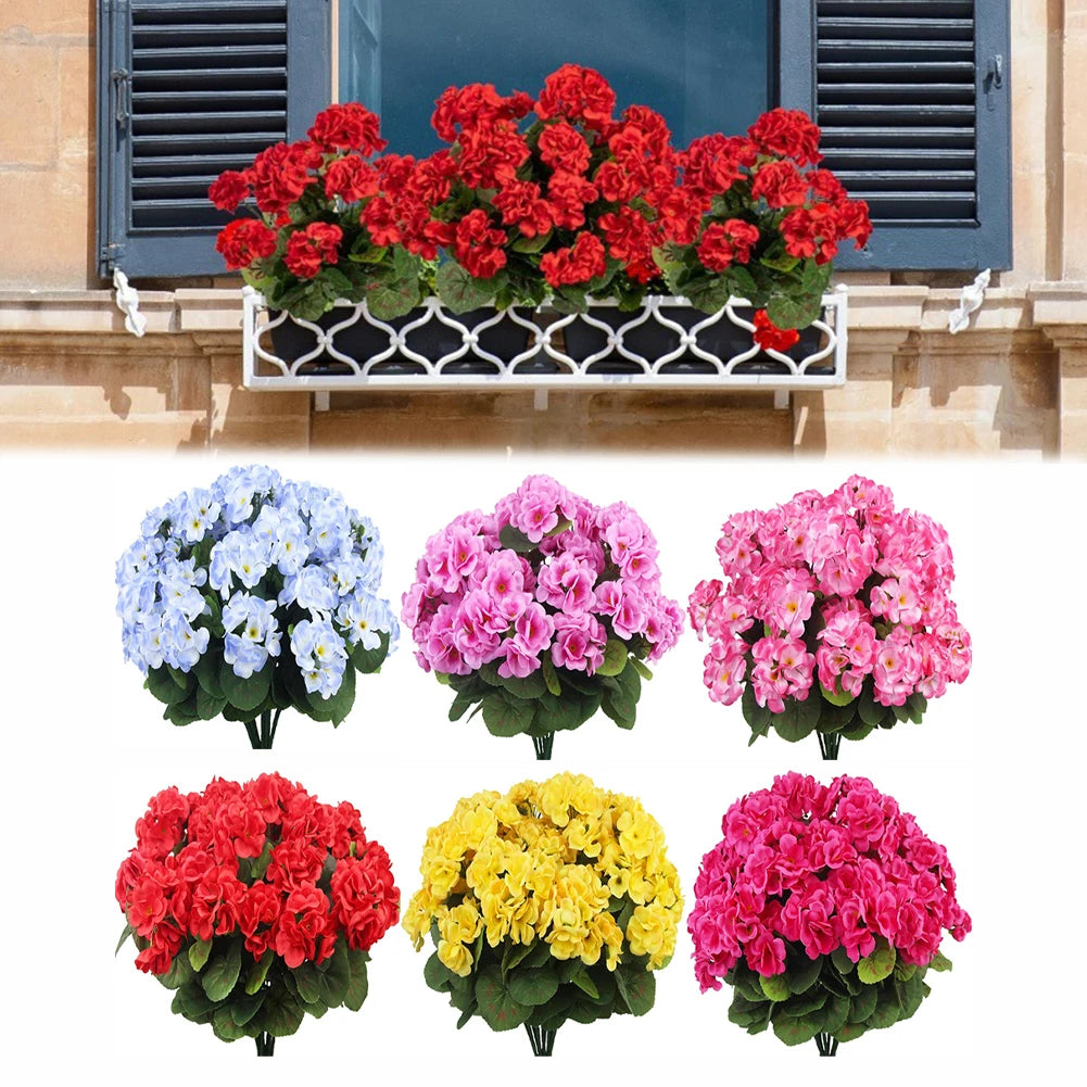 Artificial Silk Begonia Flower Branch – Home & Party Décor Artificial Silk Flower Babs