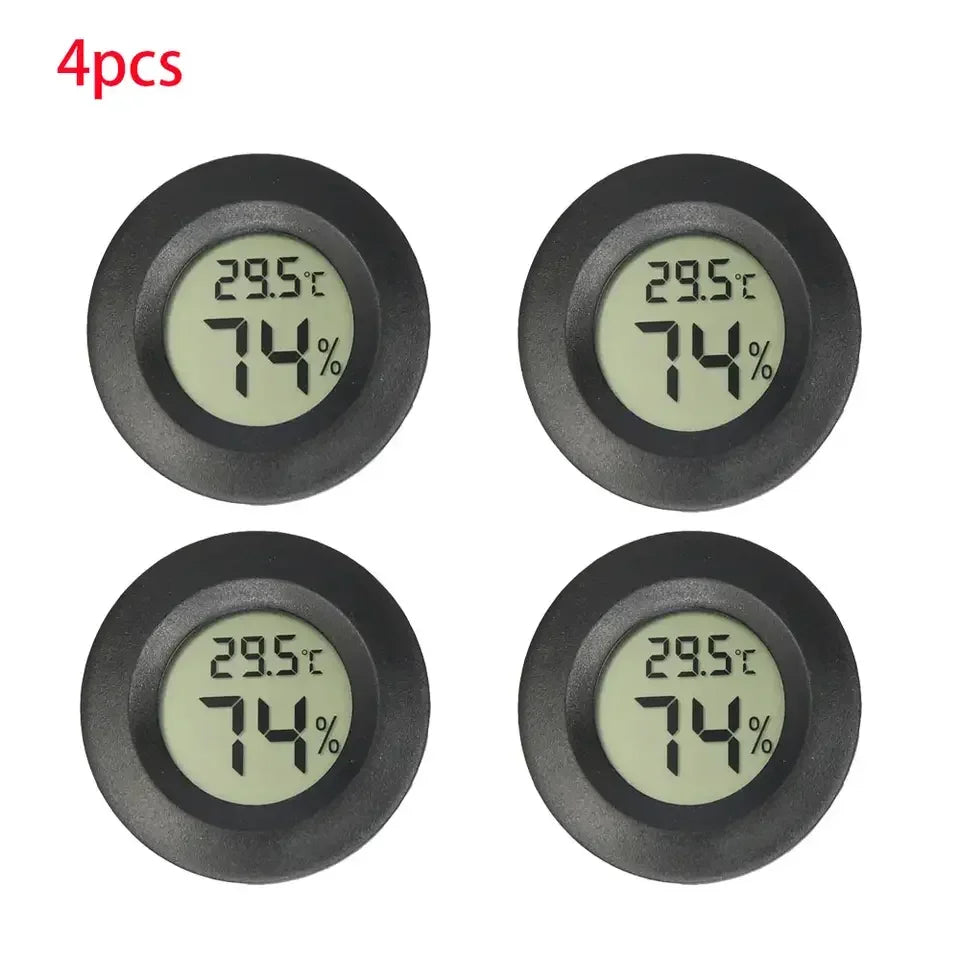 Mini Digital Thermometer Hygrometer -50~70°C | 4/6/8 Pack Thermometer Hygrometer Babs 4PCS BK