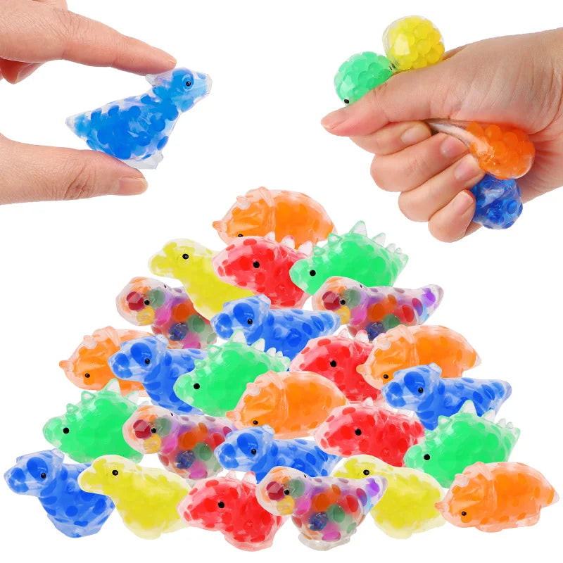 12-Pack Dinosaur Squishy Squeeze Sensory Toys – Kids Party Favors Squishy Sensory Toy Babs