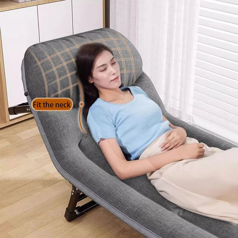 Oeny Folding Chaise Lounge Chair – Modern Linen, 5-Position Folding Chaise Lounge Babs