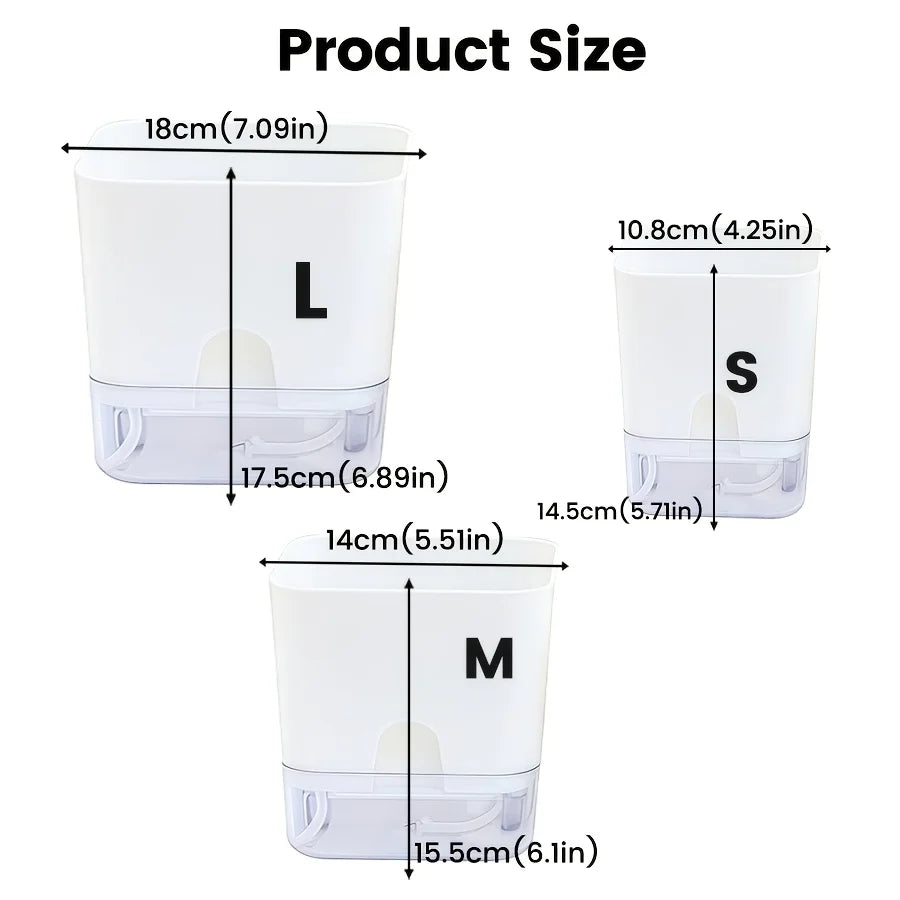 Clear Self-Watering Planter – Wicking Pot with Watering Bottle Self-Watering Planter Babs