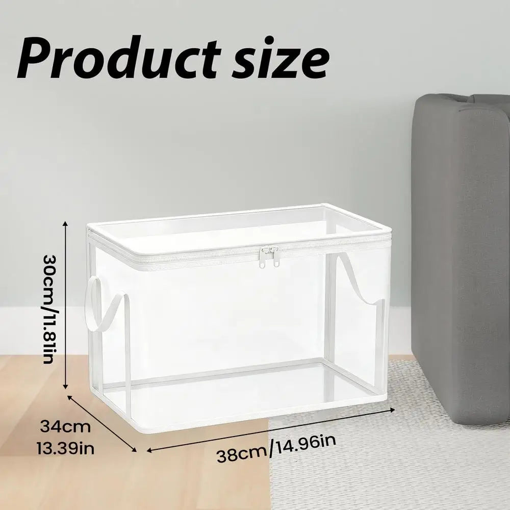 PVC Transparent Toy Storage Bag – Waterproof Organizer (2pc Set) Toy Storage Organizer Babs Creamy