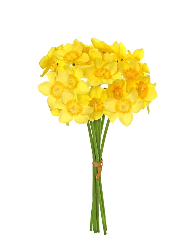 Artificial Silk Narcissus Bouquet – Wedding & Home Decor Artificial Silk Flowers Babs Gold 1 pc