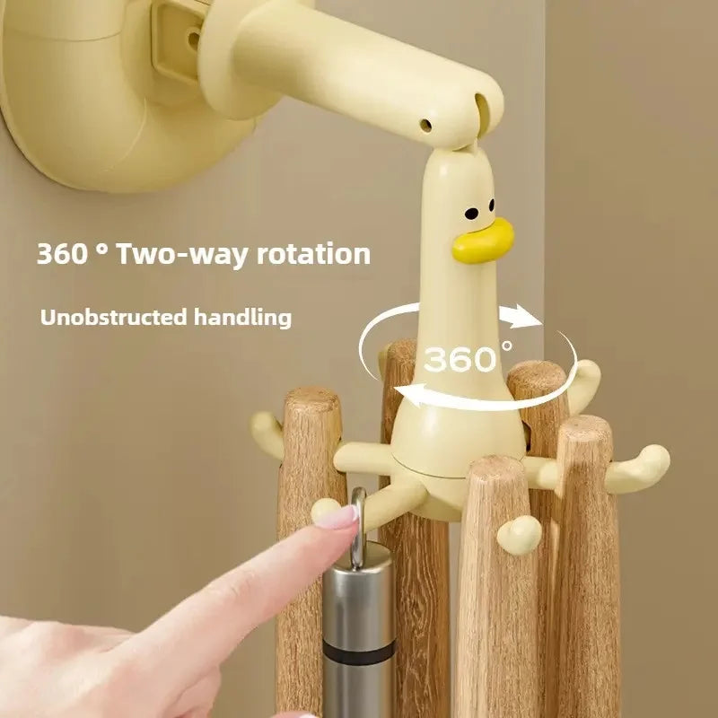 360° Rotating Duck Suction Cup Hook – Home Wall Organizer Suction Cup Hook Babs