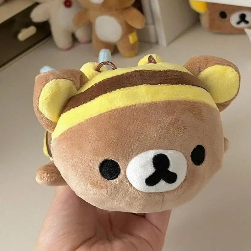 Bee Bear Plush Pencil Pouch – Cute Doll Stationery Pen Bag Plush Pencil Case Babs
