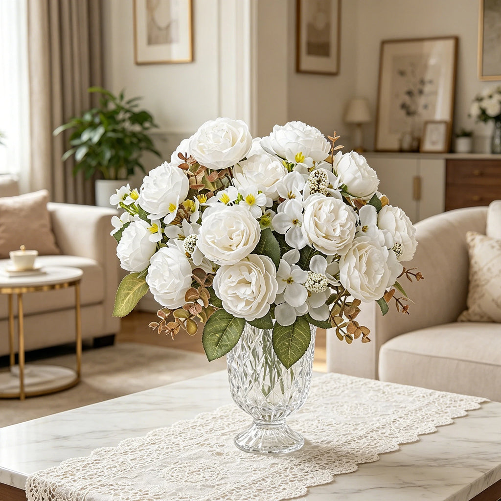 Artificial Silk Peony Flowers – Wedding & Home Décor Artificial Silk Flowers Babs